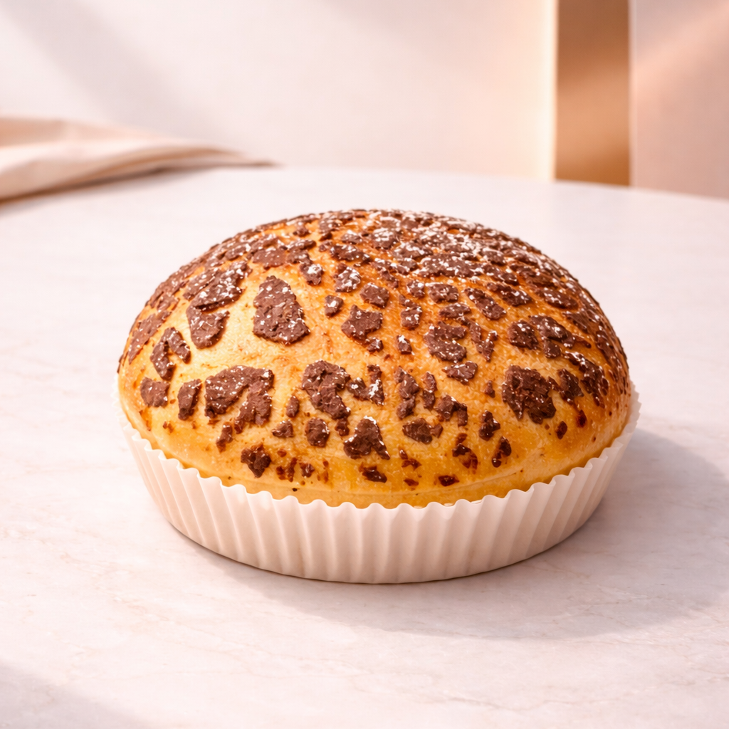 Chocolate Craquelin Bun