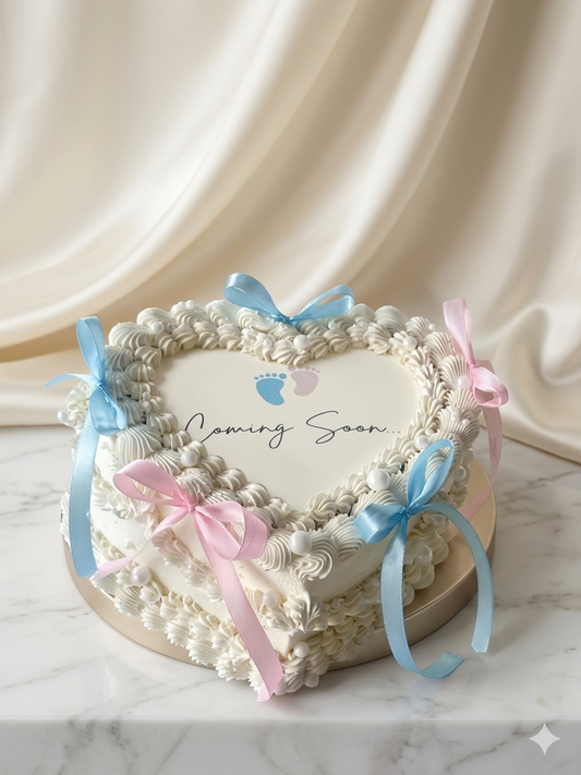 Baby Reveal Heartwarming Cake