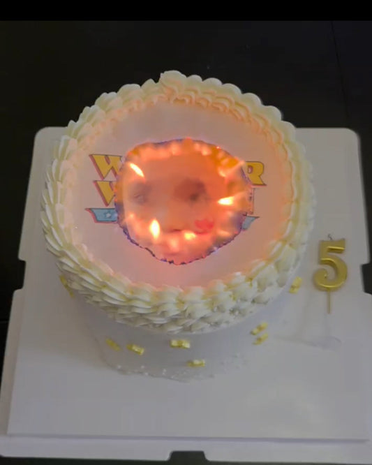 Burn-Away Surprise Cake