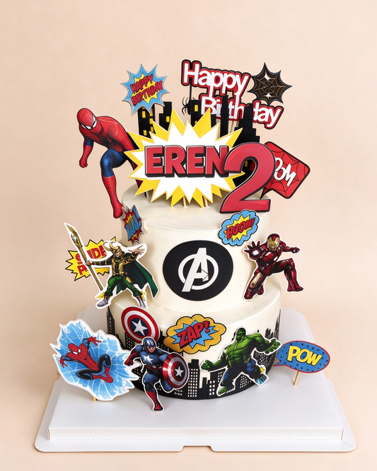 Avengers Hero Tower Cake