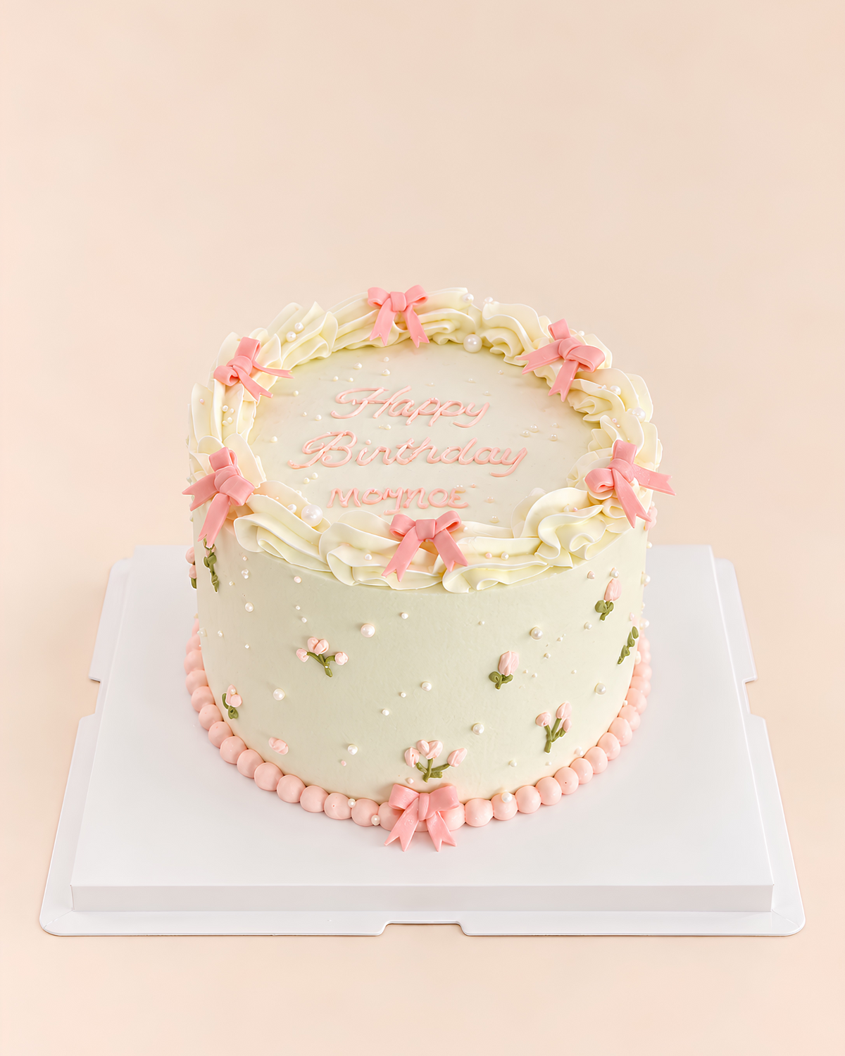 Sweet Bow Garden Cake