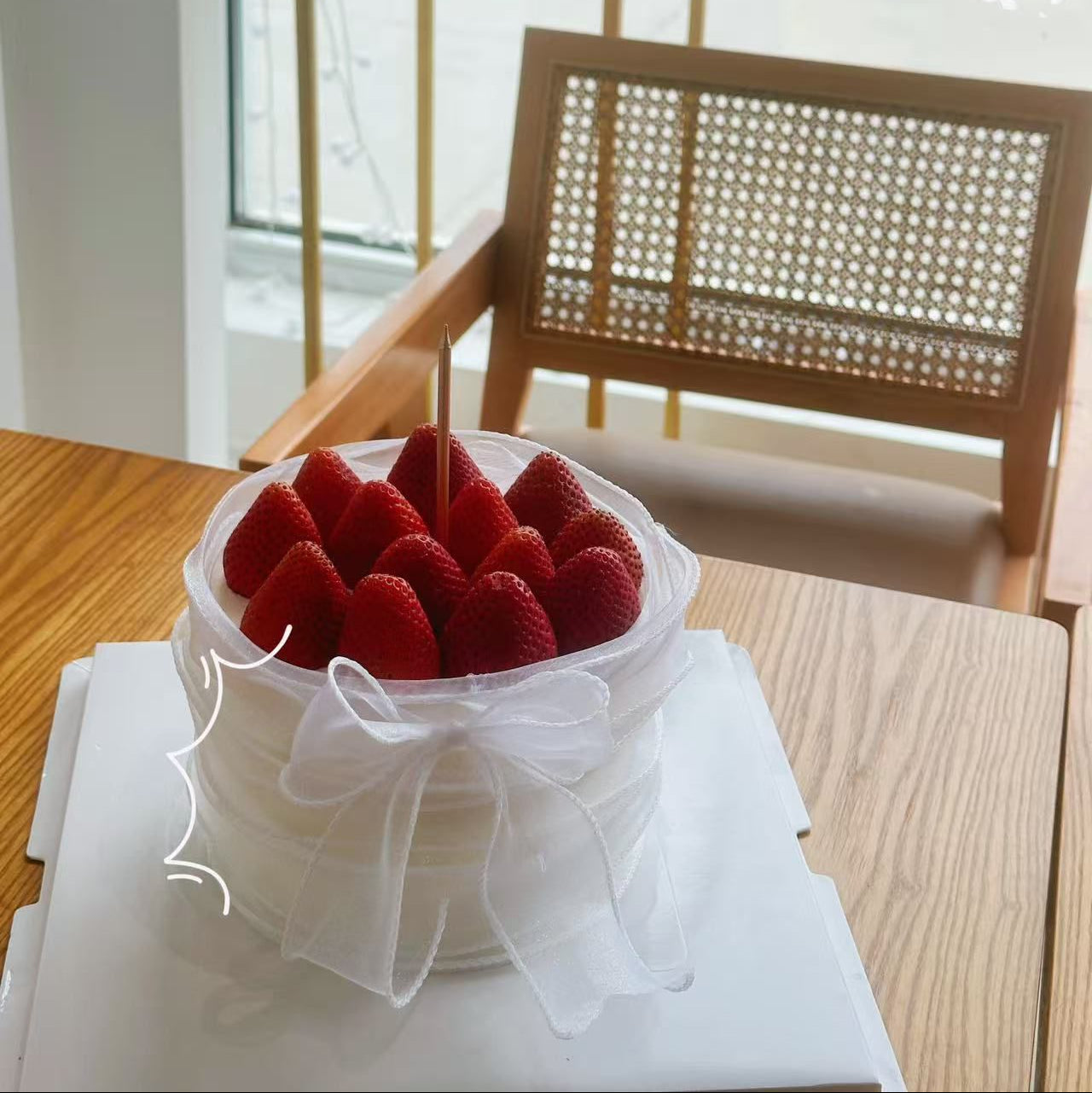 Strawberry Ribbon Cake