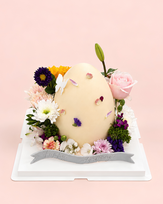 Floral Breakable Eggshell Cake